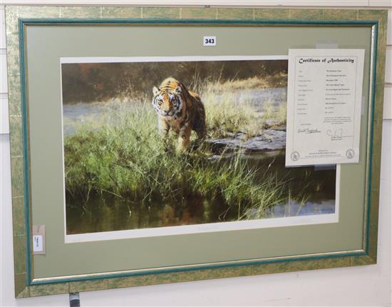 David Shepherd (1931-2017), limited edition signed print, The Bandipur Tiger, No. 33/350